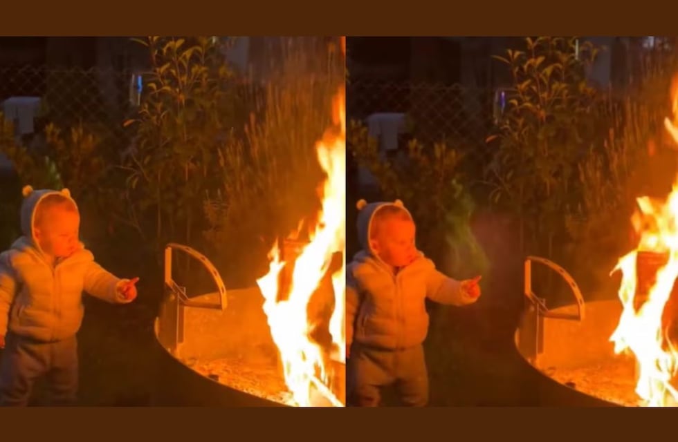 ¿Un ángel? Su bebé iba a tocar el fuego y una misteriosa “figura blanca” lo salvó