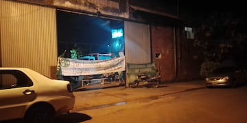 Paro de empleados municipales en Leandro N. Alem.