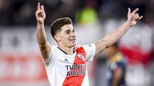 Julián Álvarez maravilló a un histórico jugador de River.