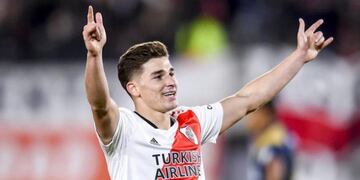 Julián Álvarez maravilló a un histórico jugador de River.