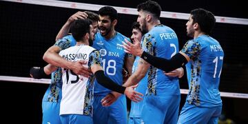 El seleccionado argentino masculino de vóleibol le ganó hoy a Australia por 3 a 0.