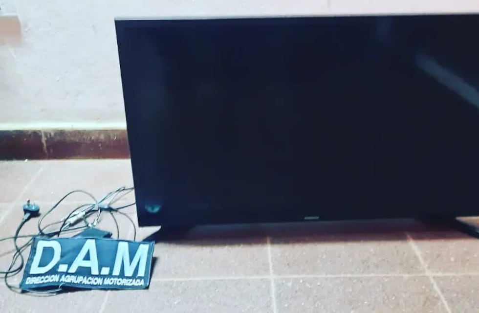 Detienen a dos individuos y recuperan un televisor robado en Posadas