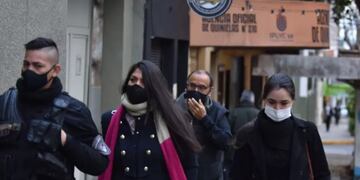 Esta mañana quedó detenida la ex Miss Argentina Rocío Fiorella Santa Cruz.