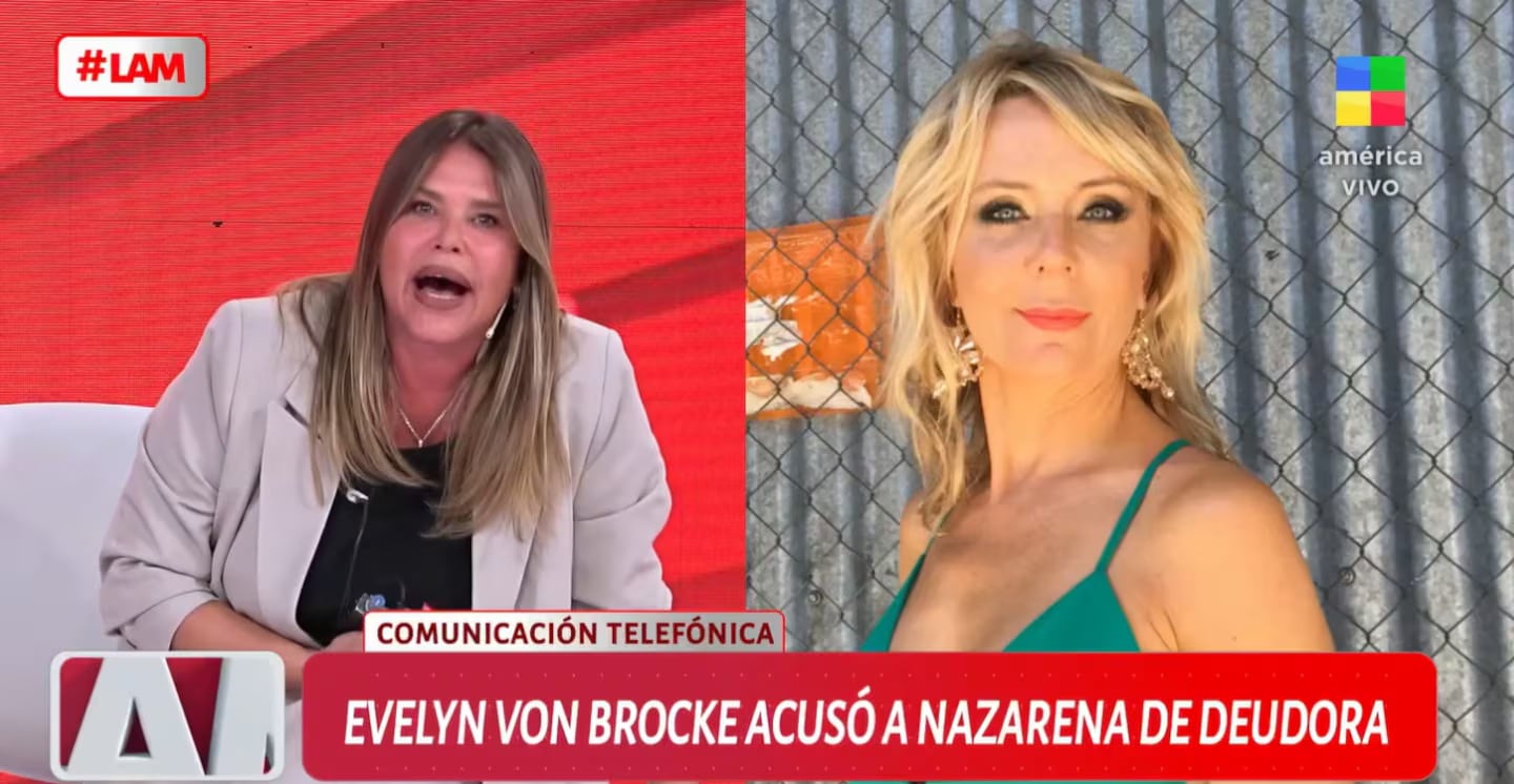 El tremendo enfrentamiento entre Nazarena Vélez y Evelyn Von Brocke