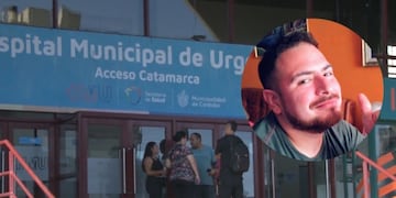 El hombre permanece internado en coma inducido.