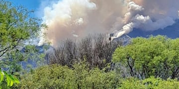 Incendio en Los Molles, San Luis.