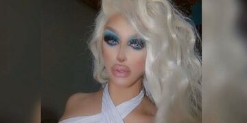 Aria Greenville, drag queen de Mendoza en la previa de la Vendimia para Todox.