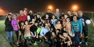 Castellano visitó la Escuelita Deportiva de barrio Barranquitas