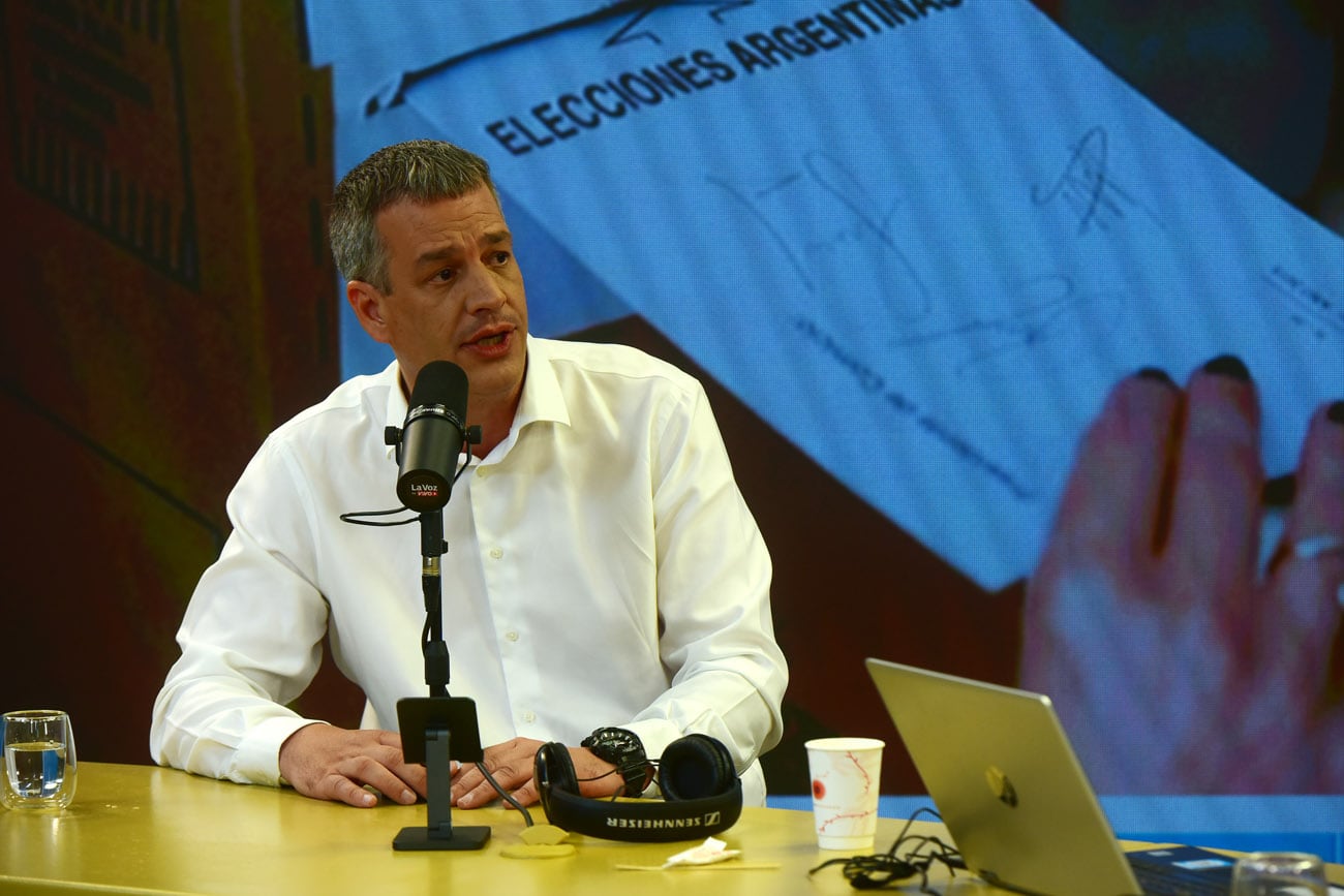 Agustín Spaccesi en el streaming de La Voz en Vivo.  (Nicolás Bravo / La Voz)