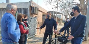 Pedalear por Pérez, el nuevo estilo de Corsalini (Facebook Pablo Corsalini)