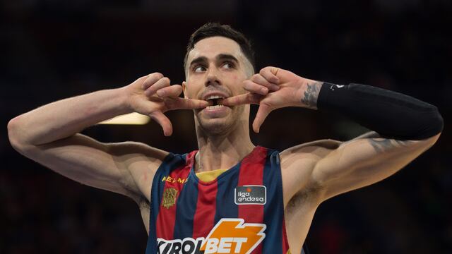 Luca Vildoza con la remera de Baskonia, su ahora exclub. (Foto: ACB PHOTO / A. BOUZO)