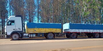 Interceptaron camiones con soja ilegal.