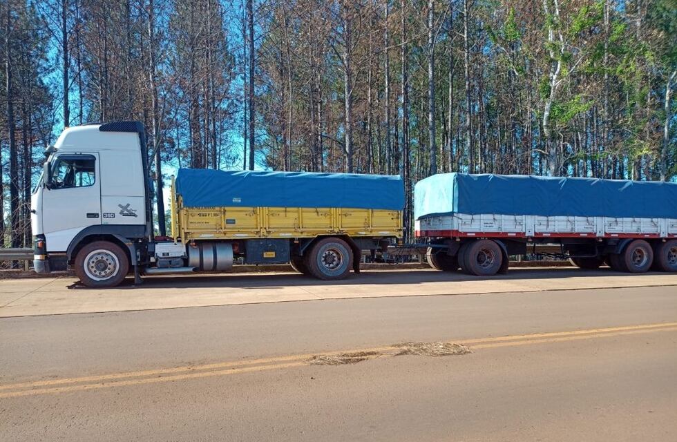 Interceptaron camiones con soja ilegal