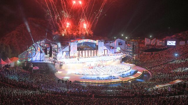 Acto Central de la Fiesta Nacional de la Vendmia en el Teatro Griego Frank Romero Day. Archivo