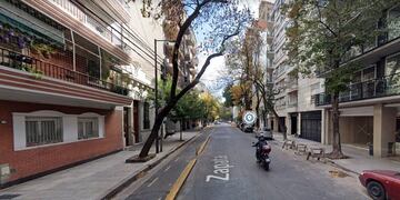 La zona del robo en Palermo