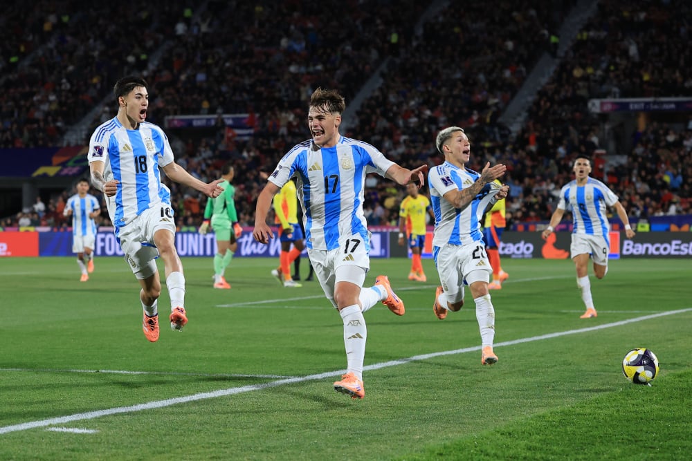 La Selección Argentina Sub 20 en el último Mundial disputado en Chile. (Prensa AFA).