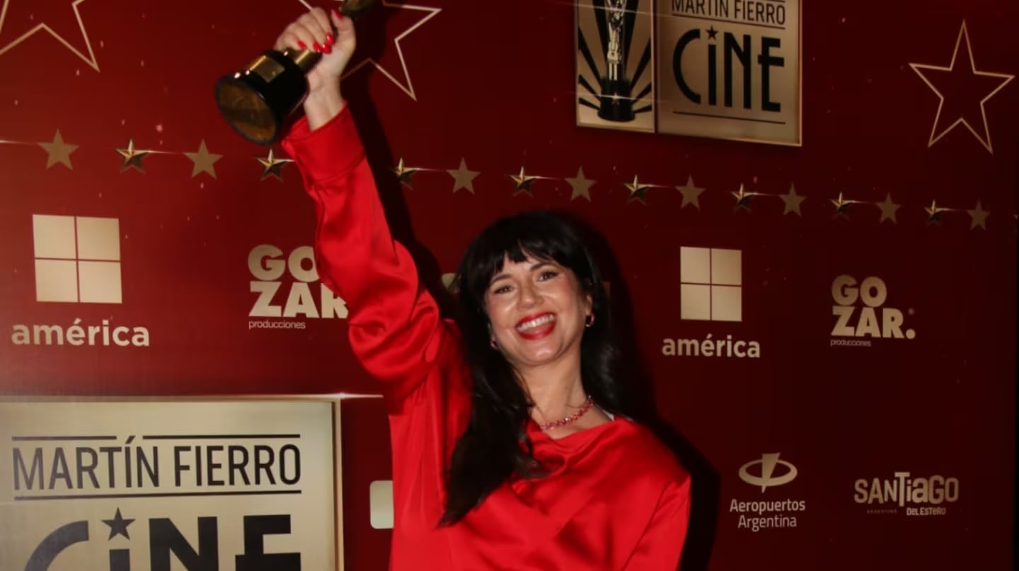 Griselda Siciliani en los Martín Fierro en Cine