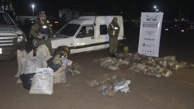 Incautaron más de 155 kilos de marihuana en Posadas.