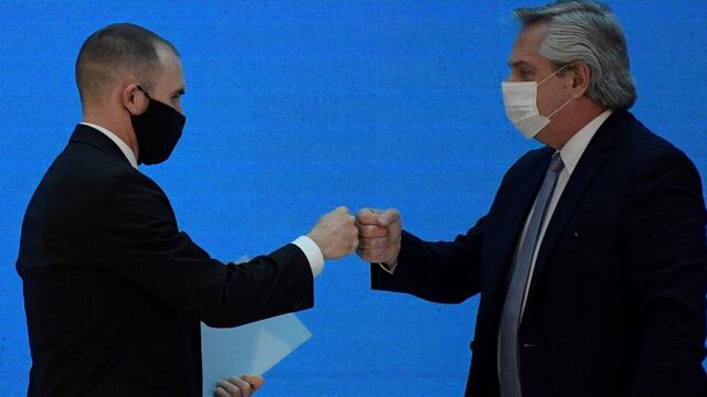 Economía. El ministro Martín Guzmán fue empoderado por el presidente Alberto Fernández y tiene a cargo todas las decisiones. (AP)