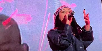 Nicki Nicole cantó en San Nicolás durante el cierre de Verte Festival.