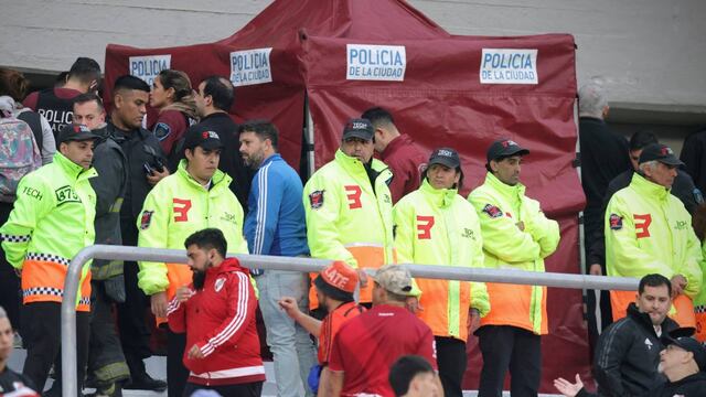 Un hincha de River falleció este sábado en el Monumental durante el partido entre River y Defensa y Justicia, por la Liga Profesional. (Fotobaires)