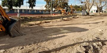 Comenzó la renovación del último tramo del paseo Luis Huerta.