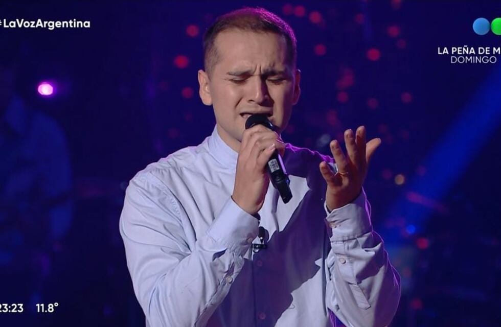 Andrés Cantos, el policía sanjuanino, ganó su primera batalla en La Voz Argentina