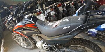 La moto robada y secuestrada