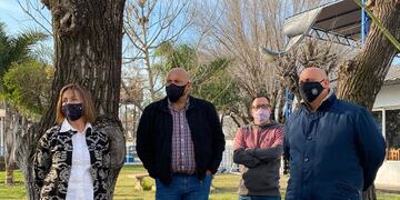 El diputado Ariel Bermúdez y Susana Pascale visitaron distintas instituciones en Pérez (Facebook Ariel Bermúdez)