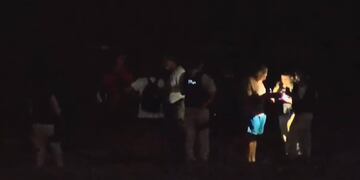 Prefectura Naval intervino en el operativo luego de la denuncia a la altura de la Rambla Catalunya.