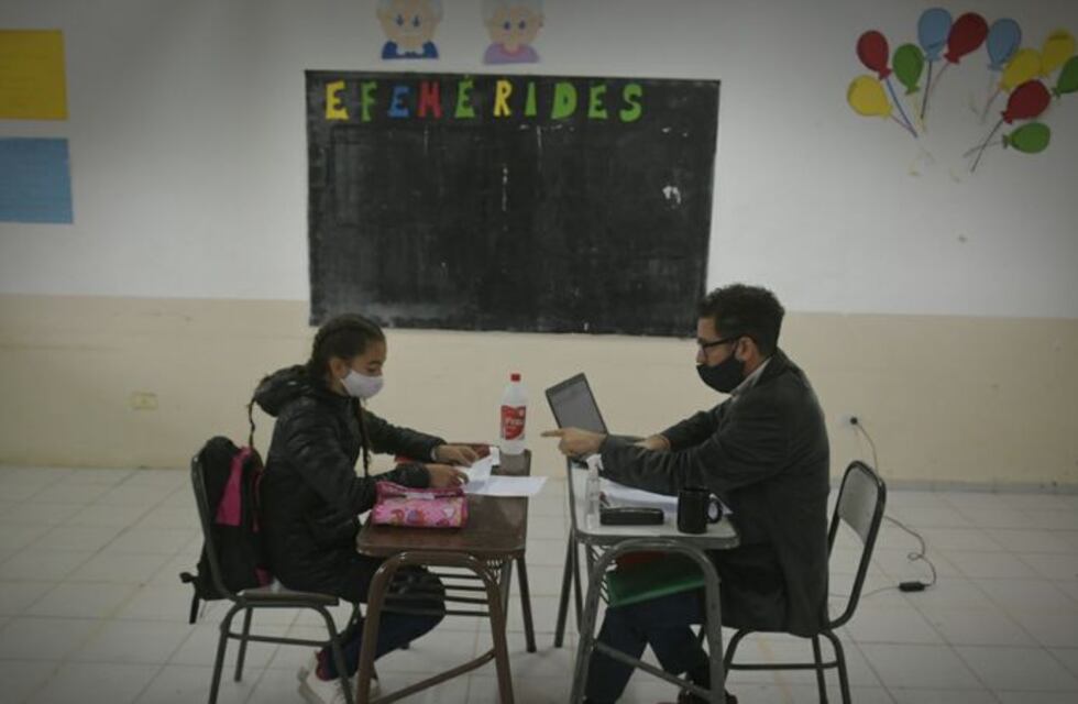 Algunos chicos ya volvieron a las clases presenciales en Mendoza