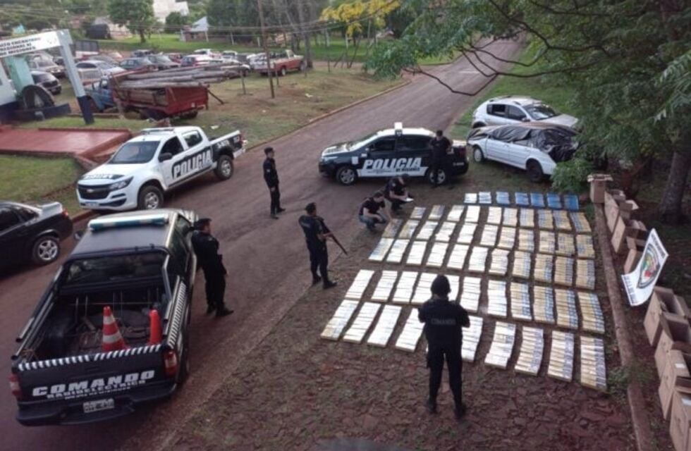 Salto Encantado: la policía incautó cigarrillos de contrabando