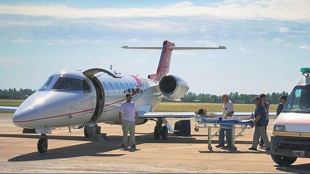 El uso del avión sanitario de la Provincia estuvo en el centro de la polémica. Tiempo de San Juan
