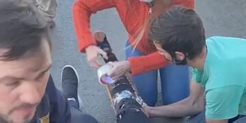 Un accidente vial dejó como saldo a una motociclista herida en Posadas.