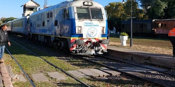 La locomotora partió del departamento Iriondo a las 10.12 de la mañana.