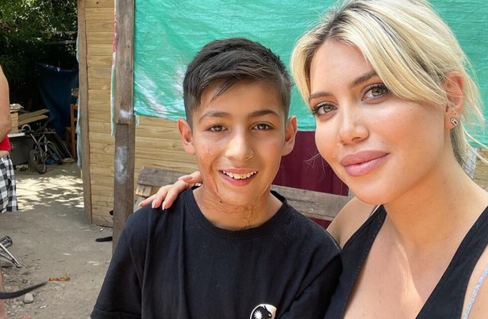 Wanda Nara conoció a Joaquín Nahuel, el nene pastelero