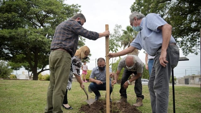 El Municipio de Arroyito plantó un árbol por los 45 años del Golpe Militar