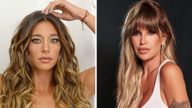 Flor Peña y Sol Pérez modelaron juntas con vestidos con transparencias y mucho brillo.