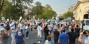 La concentración se movilizó en el centro de la ciudad de Resistencia.