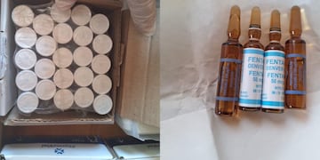 La Policía Federal Argentina (PFA) incautó múltiples lotes de fentanilo