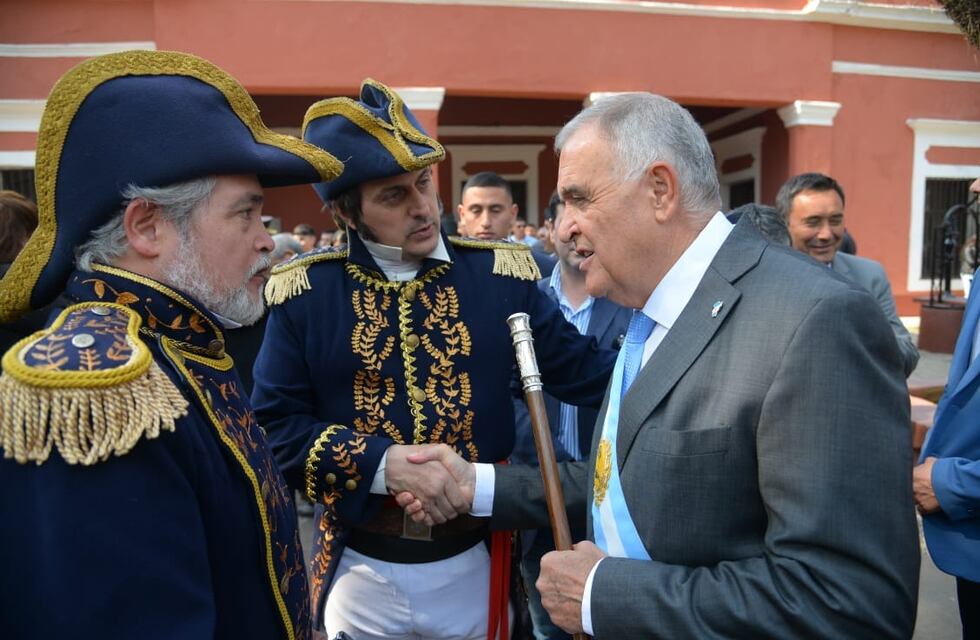 Jaldo presidio los actos para recordar a San Martín.