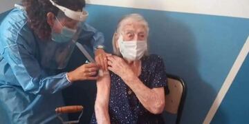 Doña Catalina aseguró que "no hay receta" para llegar a los 104 años. (Foto: Gentileza)