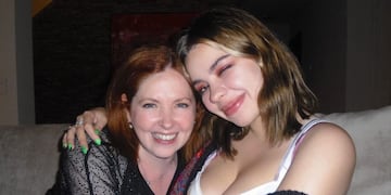 Andrea del Boca con su hija Anna