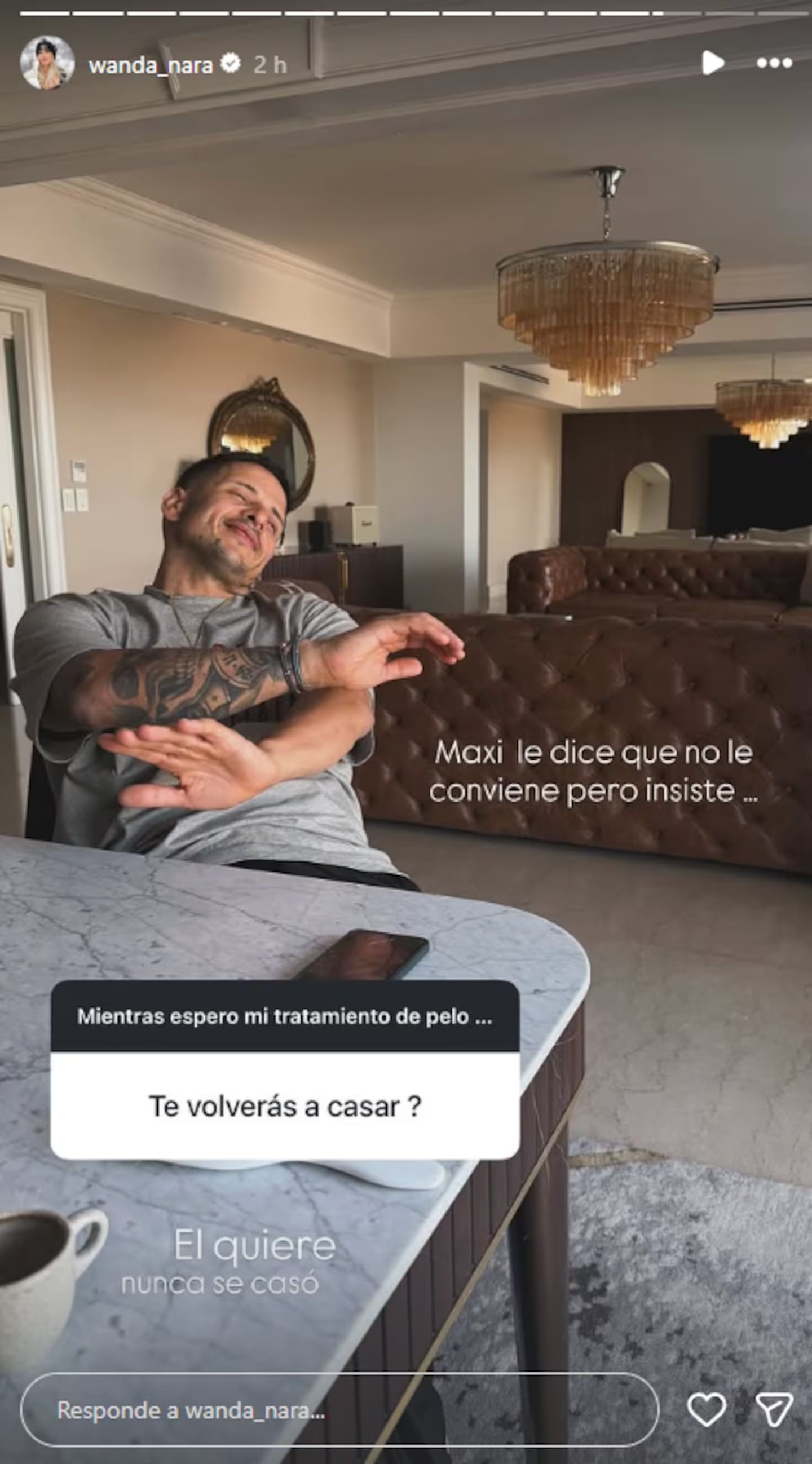 Wanda Nara contó si se casaría con Martín Migueles