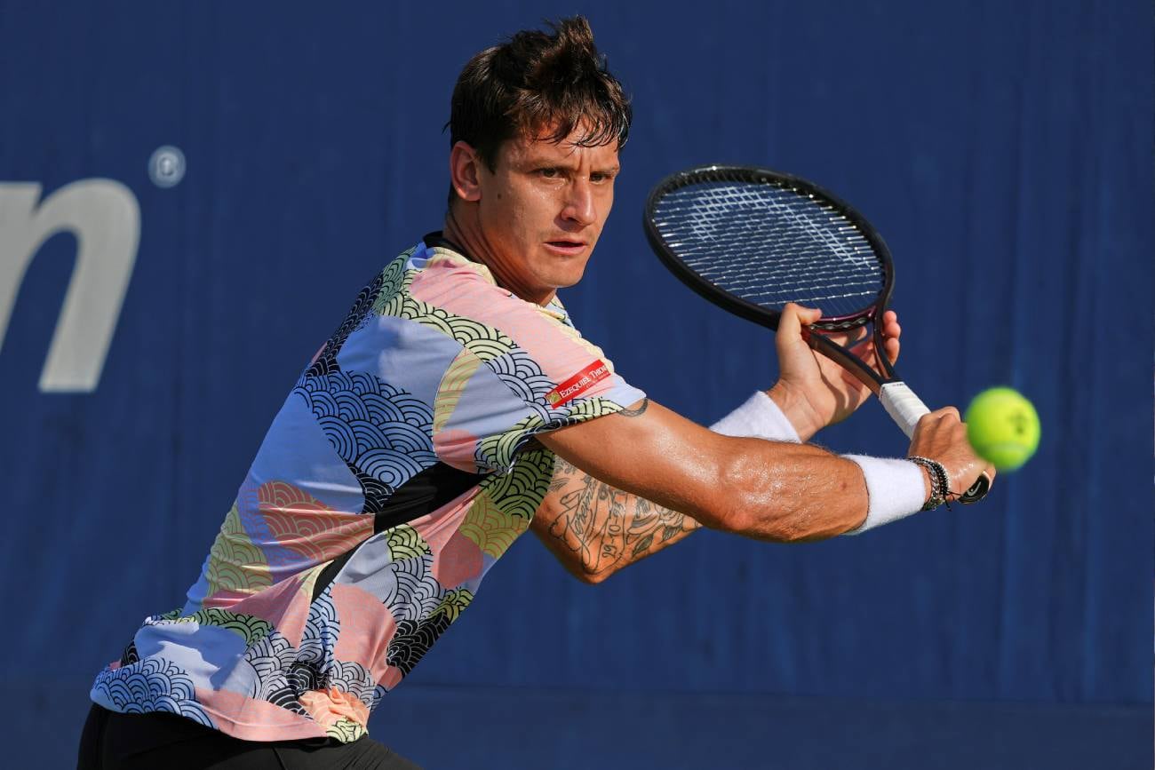 Camilo Ugo Carabelli participó de un evento de tenis a beneficio en Bell Ville, Córdoba. (AP / Archivo)
