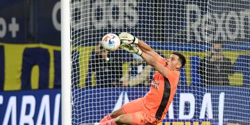 El juvenil de River Alan Díaz tuvo una gran actuación contra Boca.