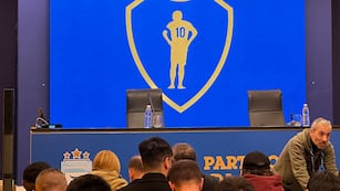 La despedida de Juan Román Riquelme. Foto: Tato Aguilera.