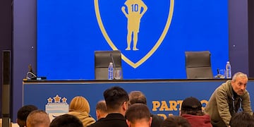 La despedida de Juan Román Riquelme. Foto: Tato Aguilera.