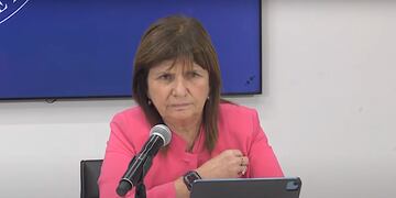La ministra de Seguridad, Patricia Bullrich: "Hoy empieza un camino que no tiene vuelta atrás, se terminan los cortes". Foto: Los Andes