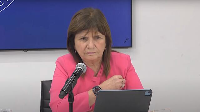 La ministra de Seguridad, Patricia Bullrich: "Hoy empieza un camino que no tiene vuelta atrás, se terminan los cortes". Foto: Los Andes